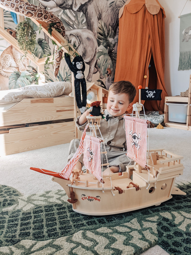 wooden pirate ship