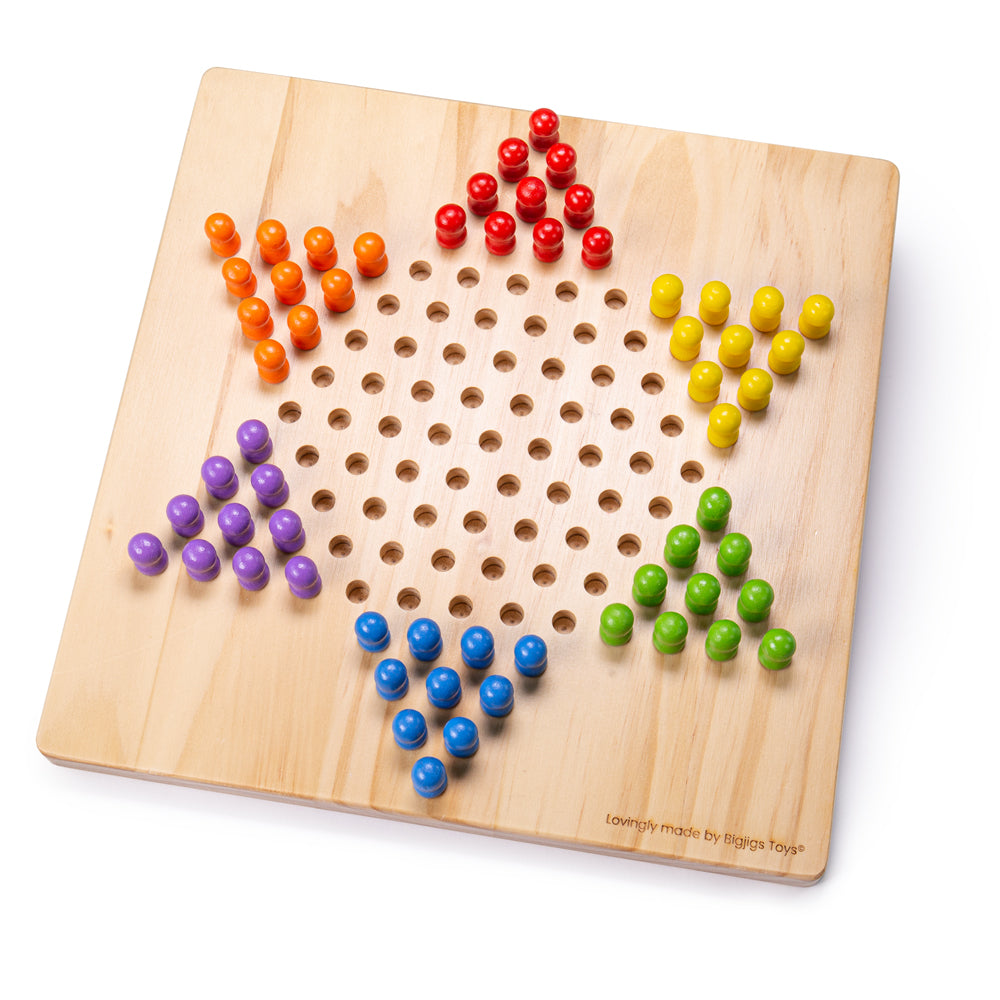 Chinese Chequers | Wooden Games | Bigjigs Toys