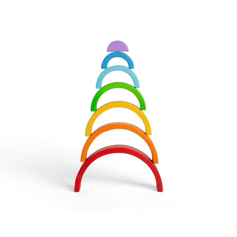 Wooden Stacking Rainbow - Small – bigjigstoys.ca