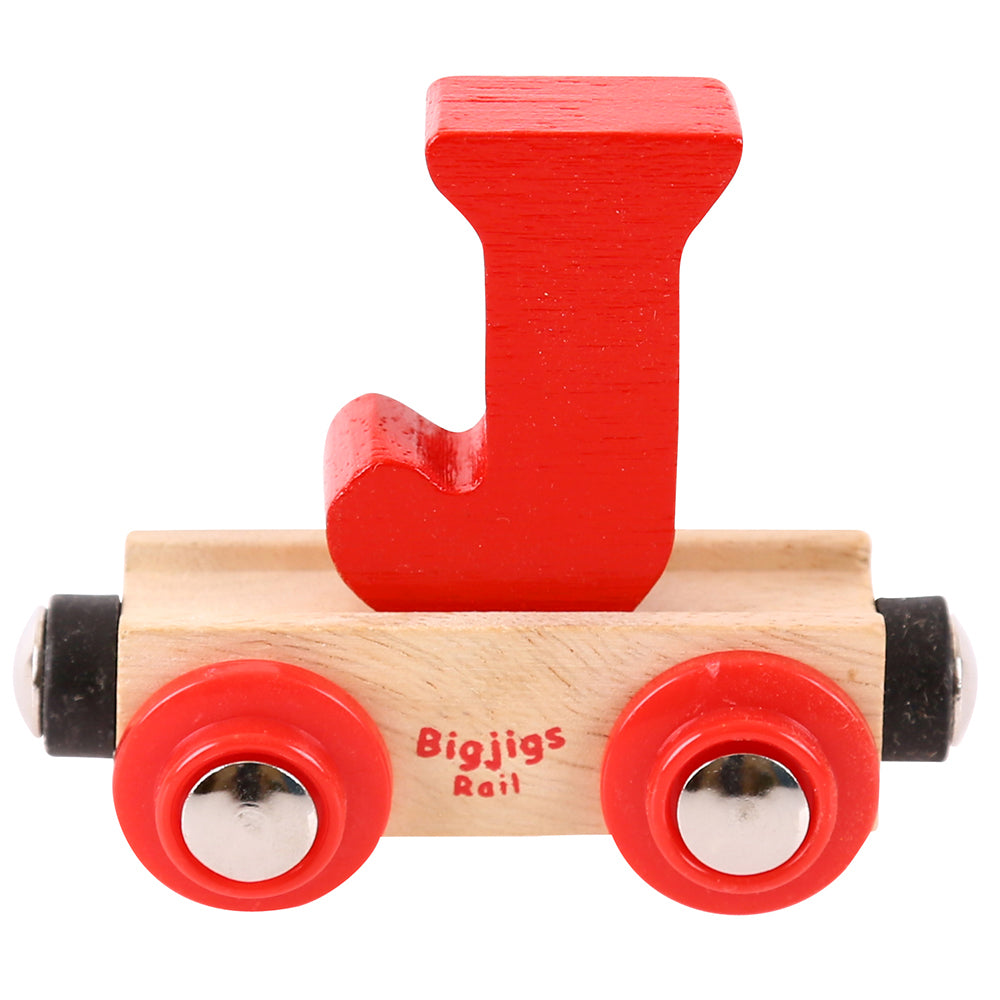Rail Name Letters and Numbers J Red