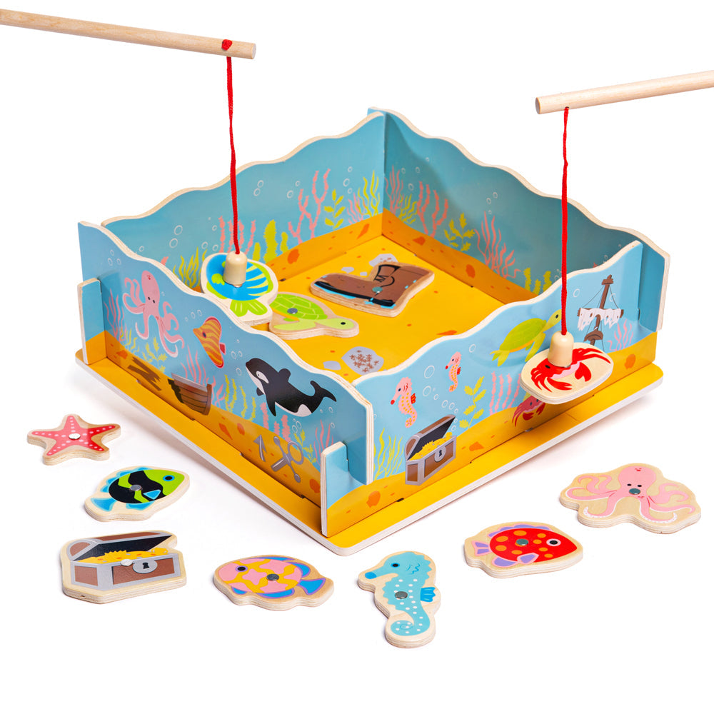 1PCS Fishing Games Children 42cm Magnetic Rod Toy Plastic